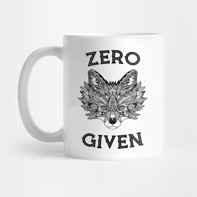 Zero Fox Given Funny Tee Pen and Ink Cute illustration T-Shirt by g14u